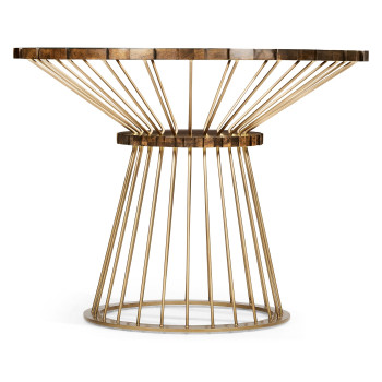 Camden Round Brass Centre Table