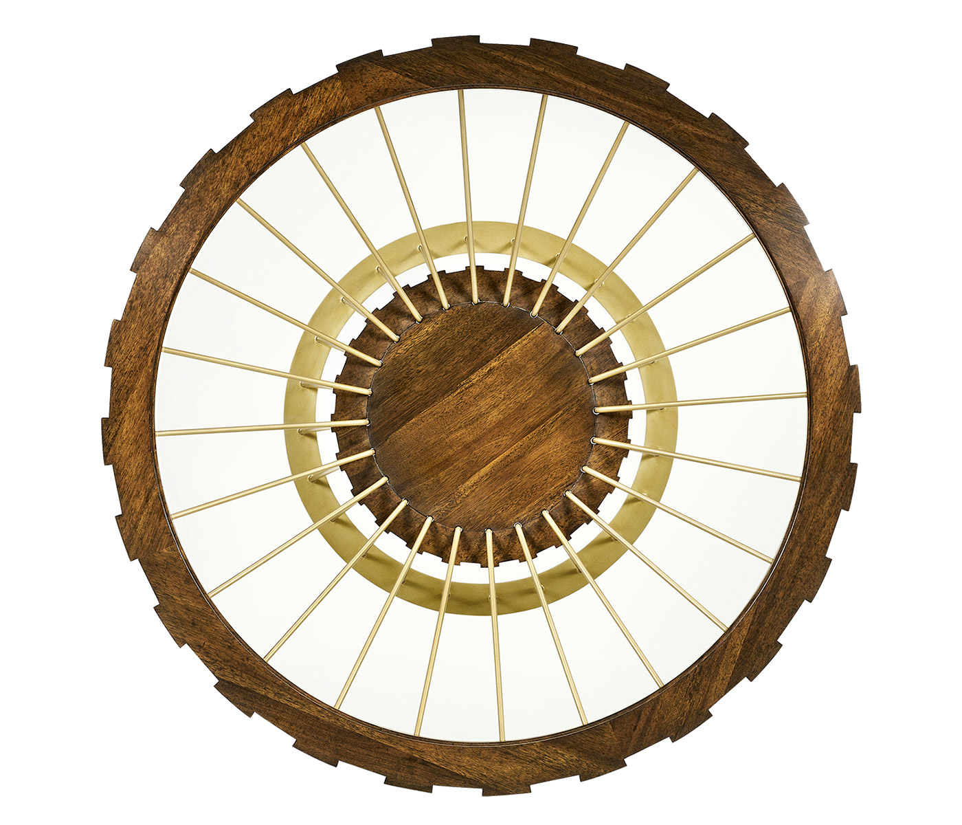 Camden Round Brass Centre Table