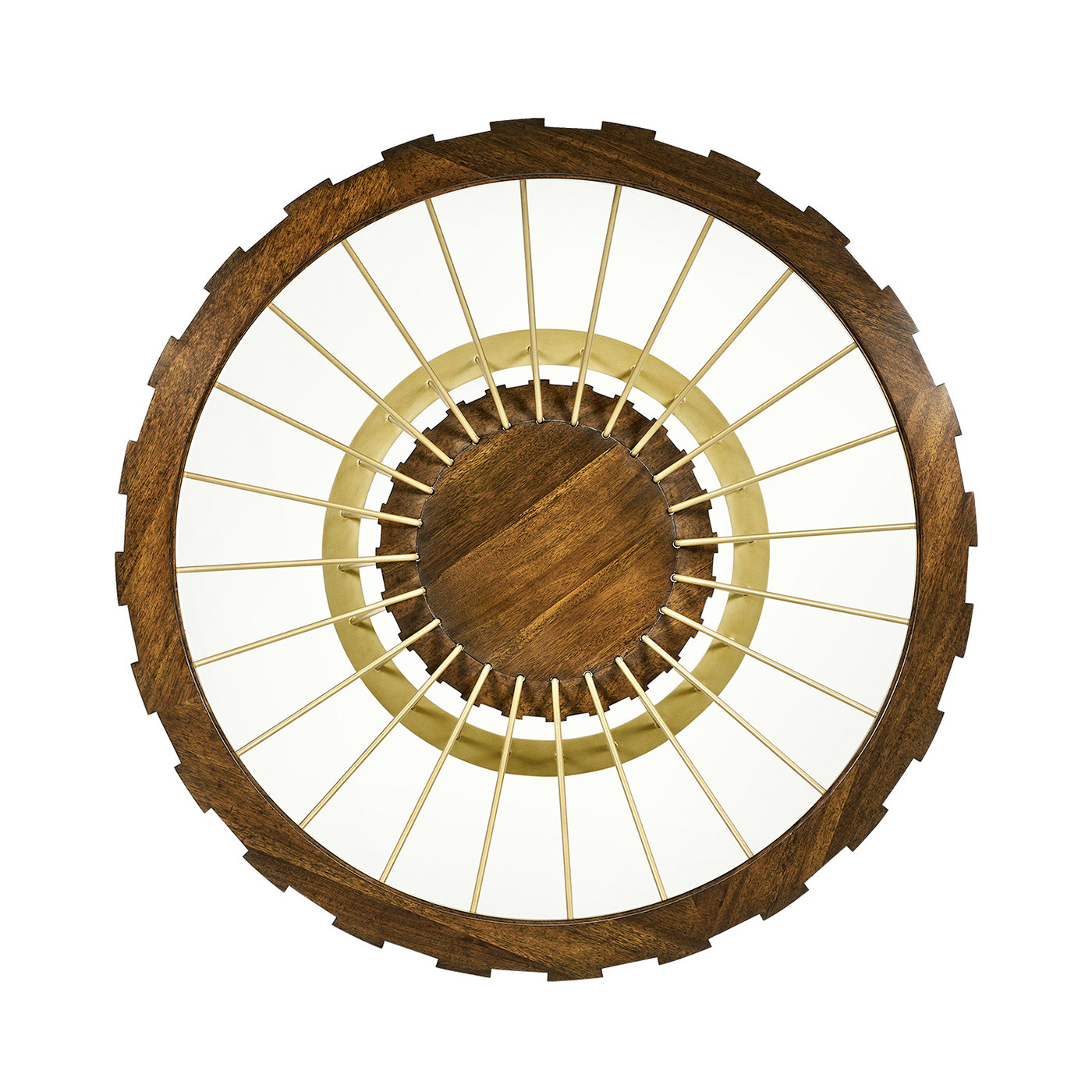 Camden Round Brass Centre Table