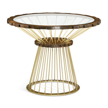 Camden Round Brass Centre Table