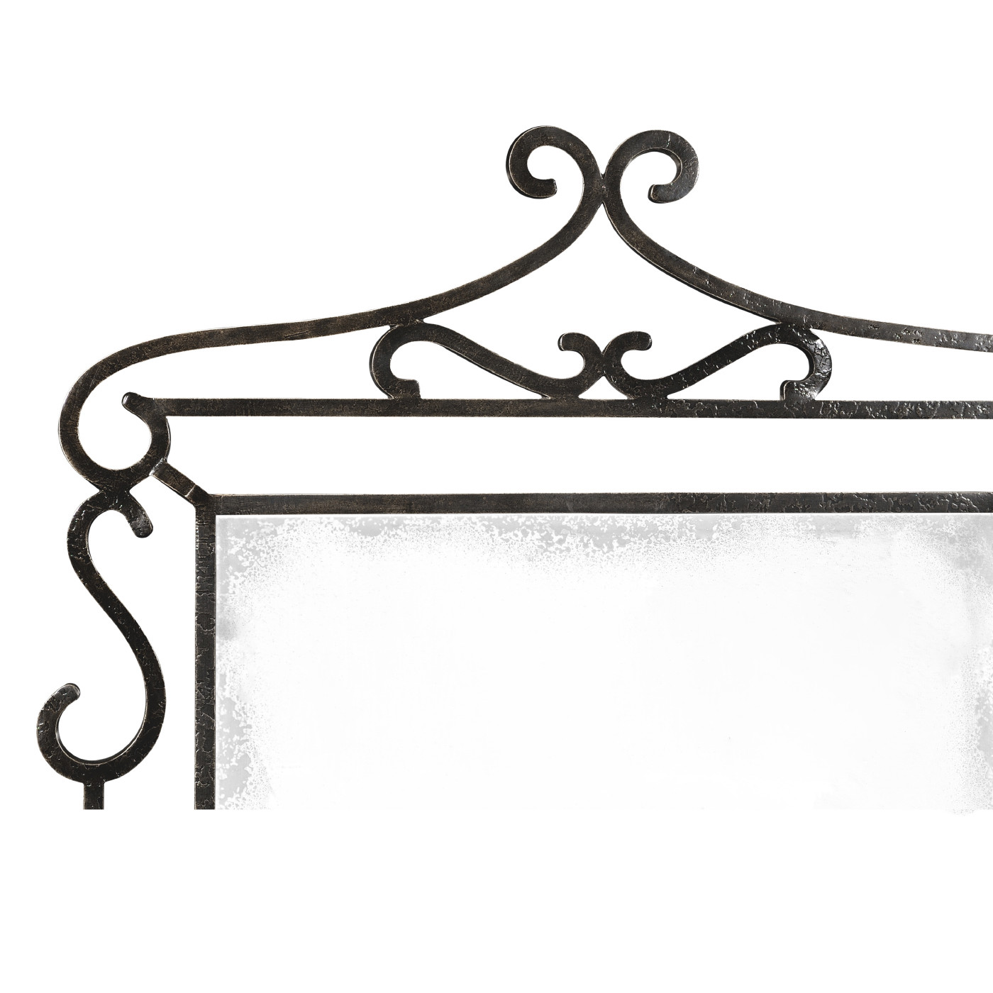 Wrought-iron mirror