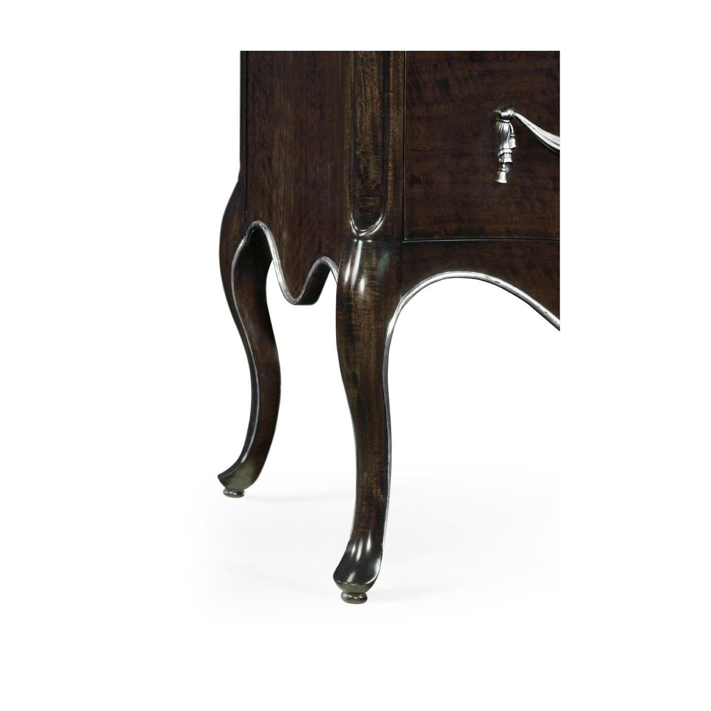 Black Eucalyptus Bombe Chest of Drawers 52