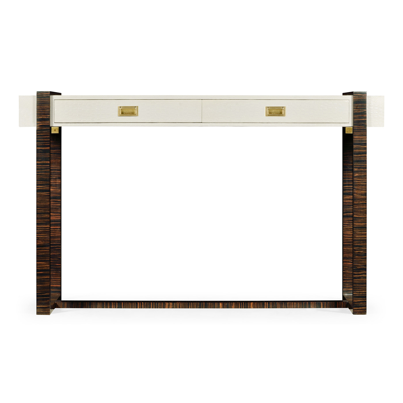 Great White faux Croc console