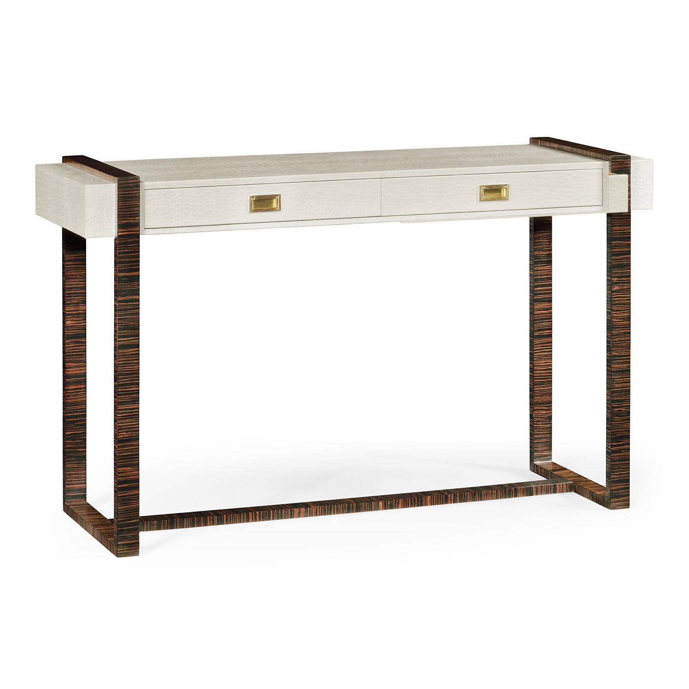 Great White faux Croc console