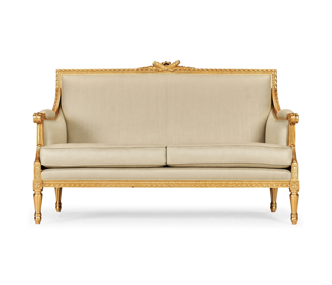 Gold Leaf Two-Seater Sofa