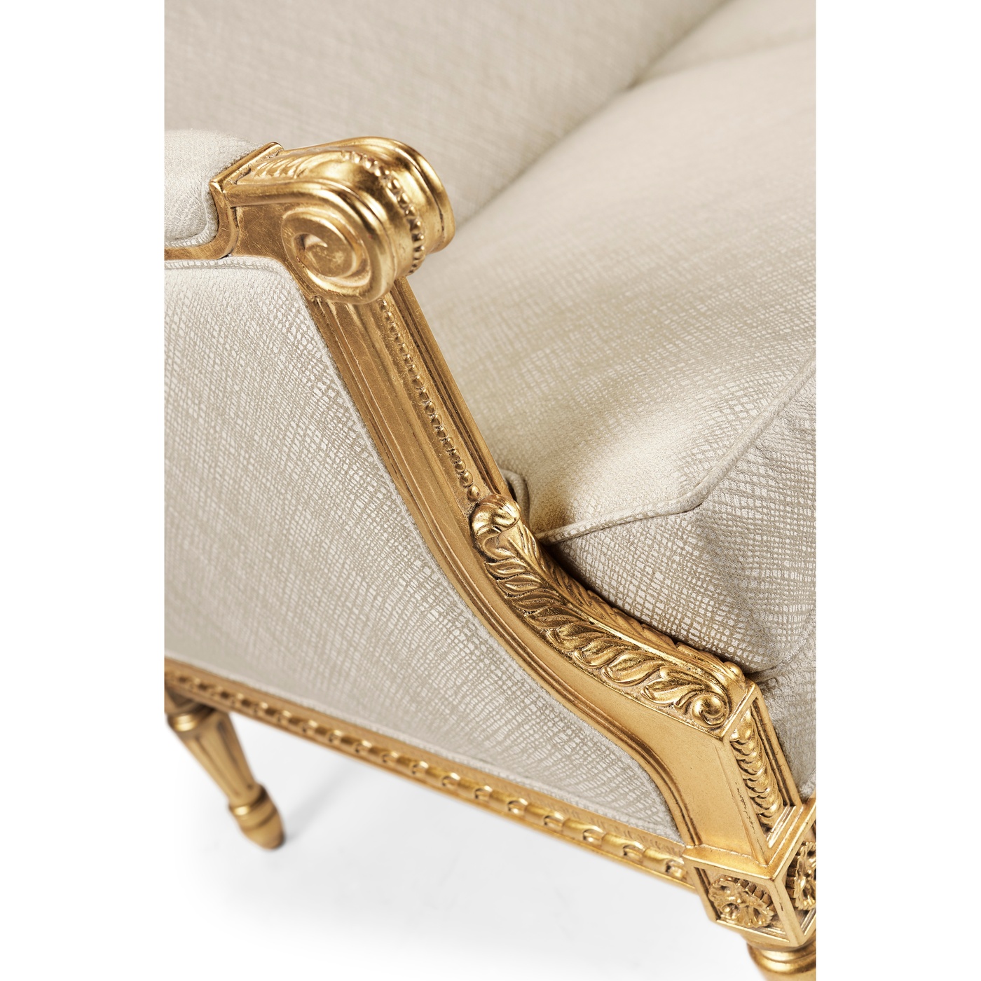 Gold Leaf Two-Seater Sofa