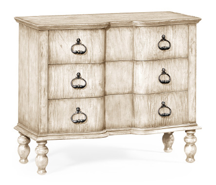 Chest of drawers in limed acacia