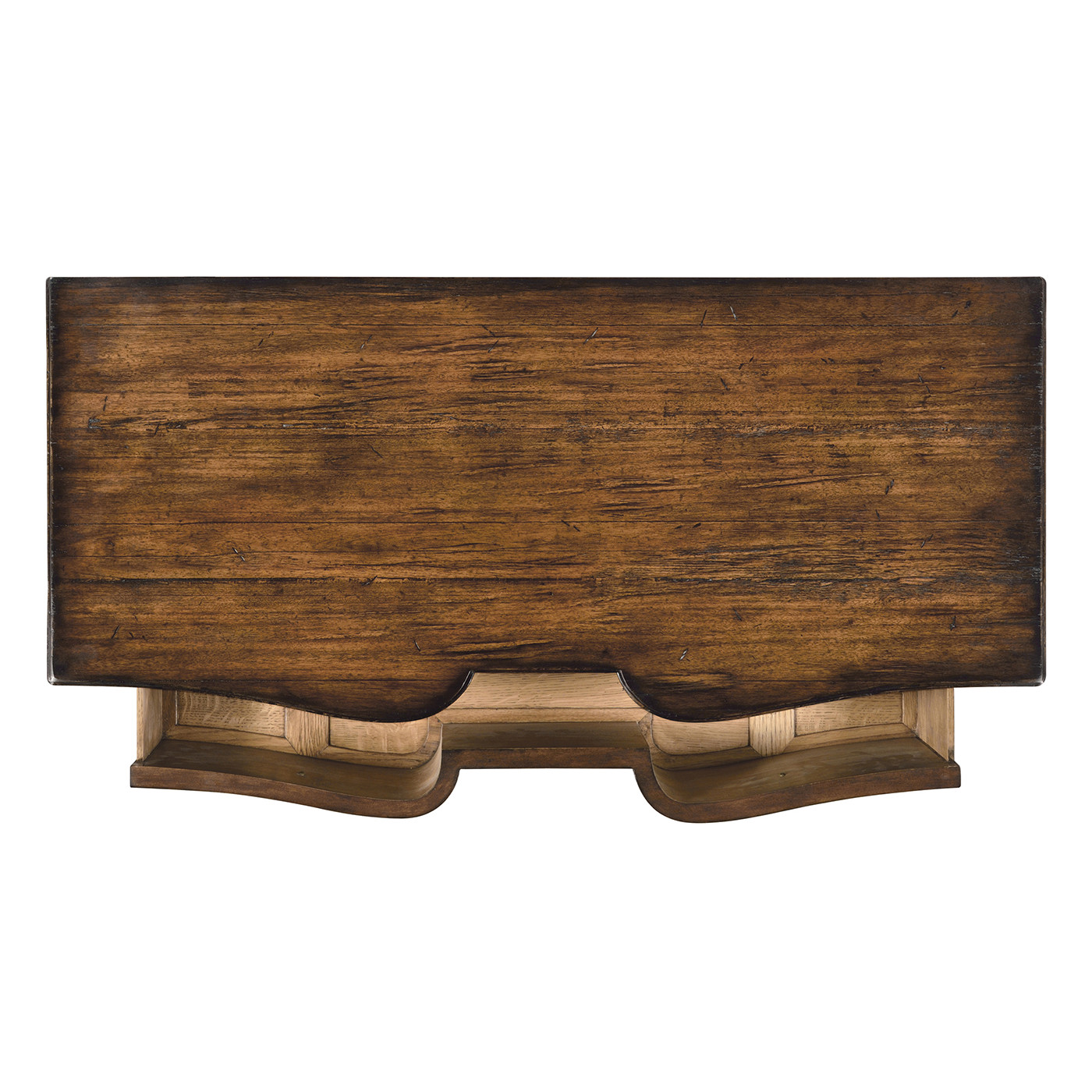 Chest of drawers in rustic walnut