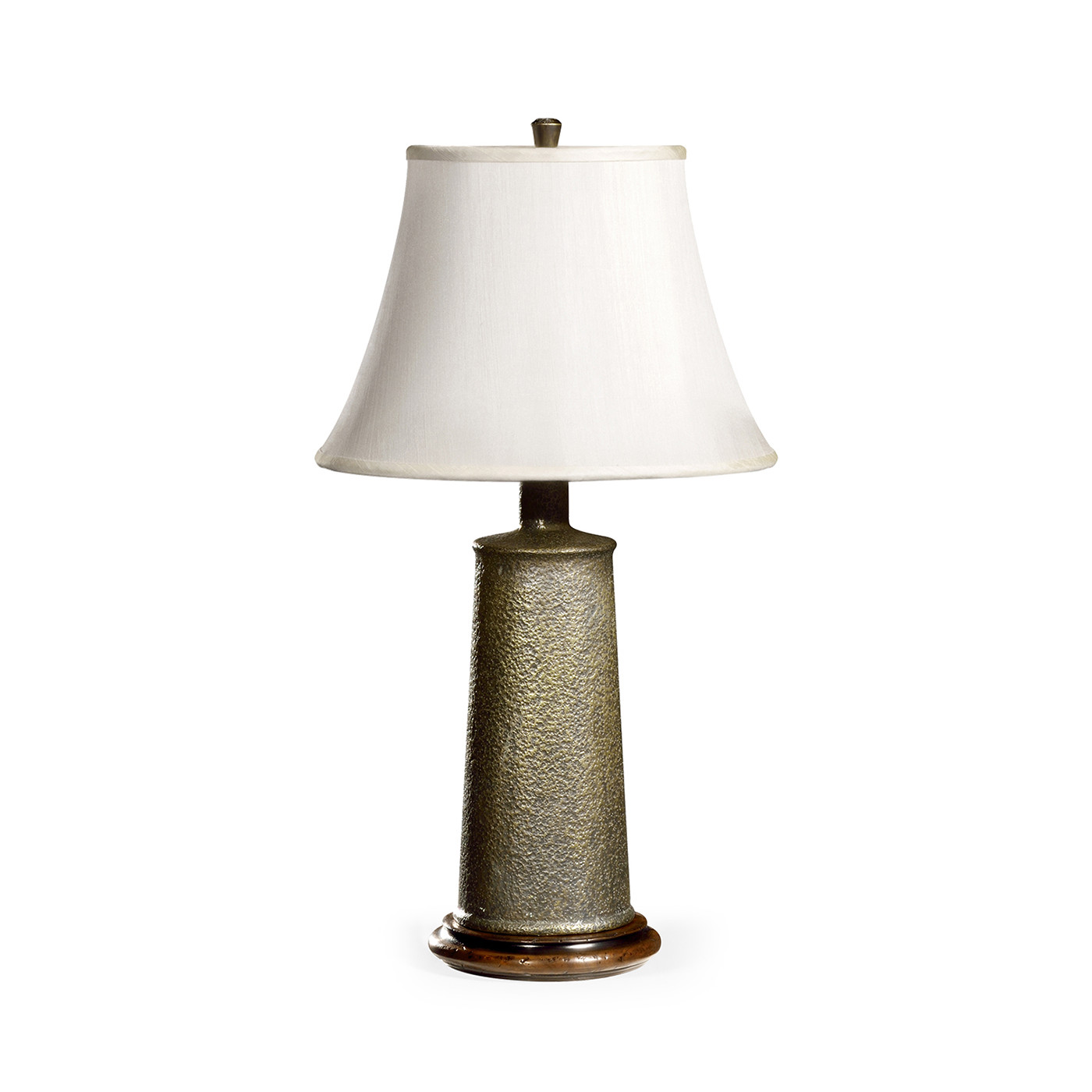 Textured brass table lamp