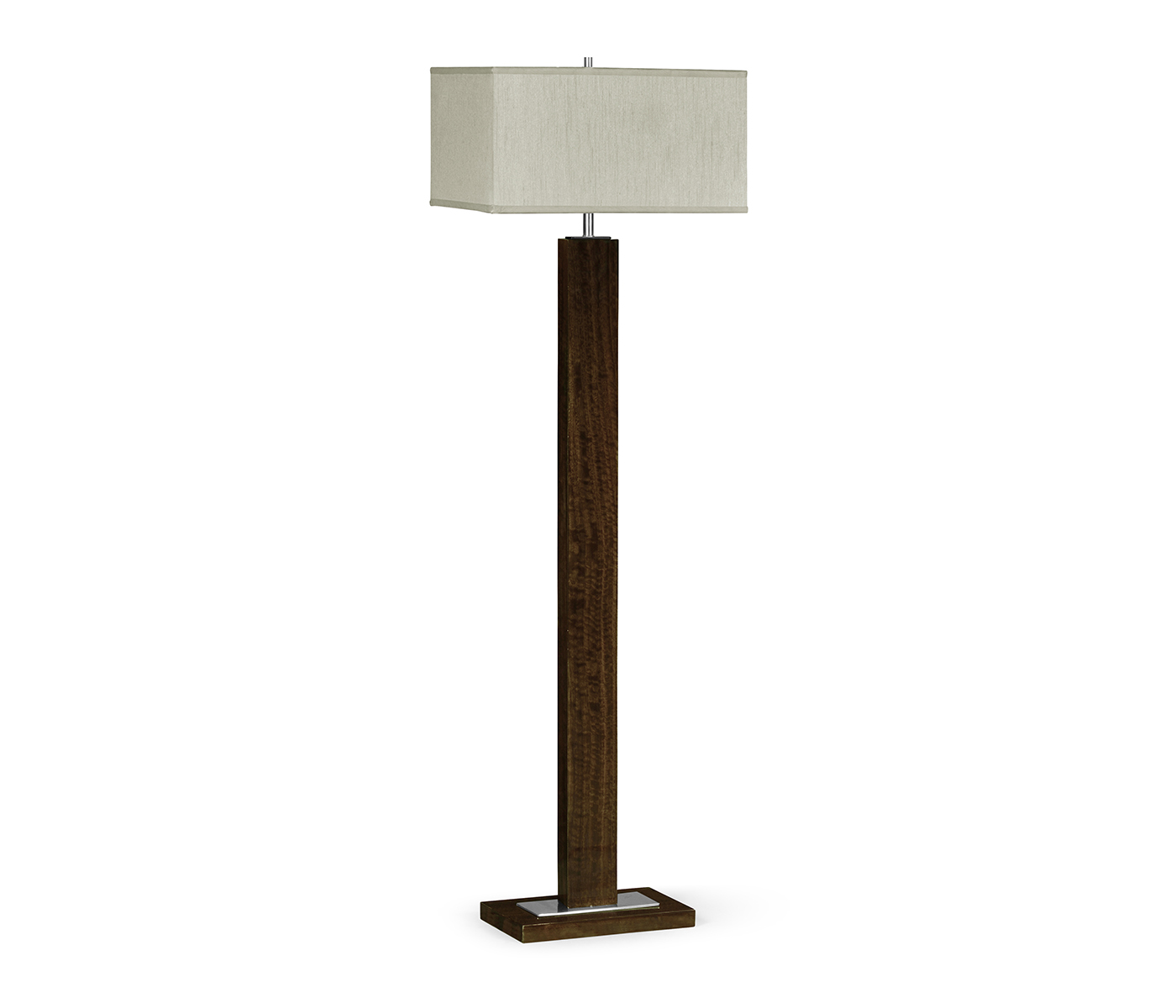 Black Eucalyptus Rectangular Floor Lamp