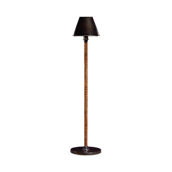 Choc faux Croc Tall La Colonne floor lamp