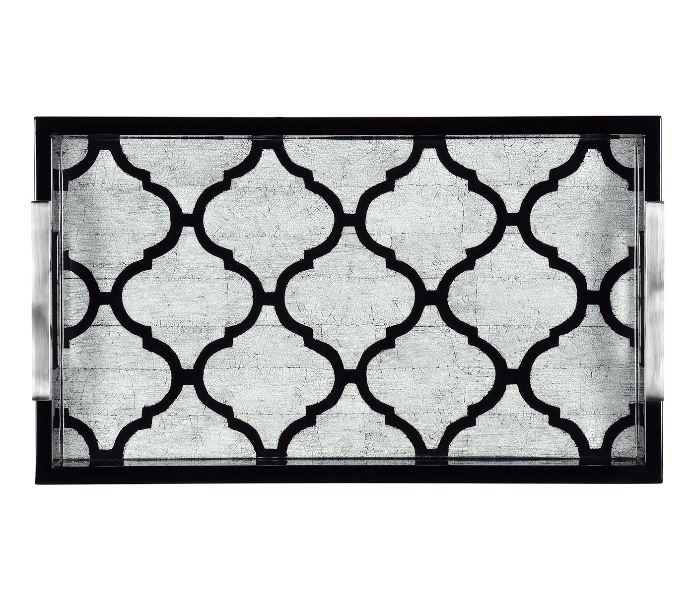 Rectangular Black & Eggshell Tray