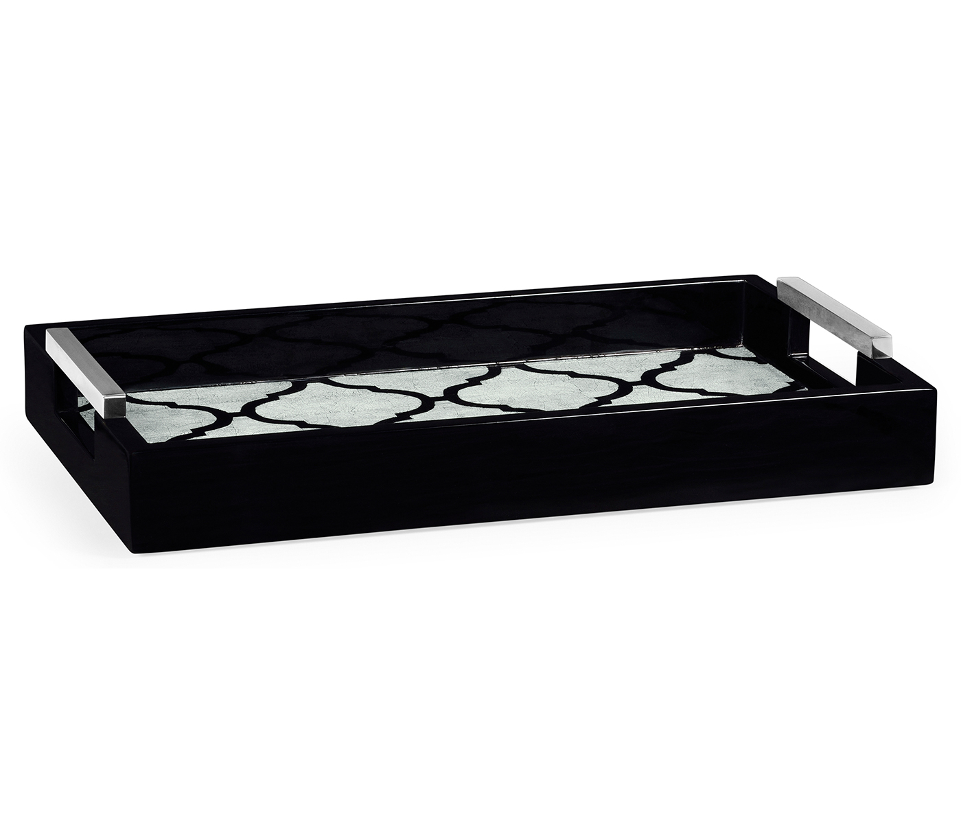 Rectangular Black & Eggshell Tray