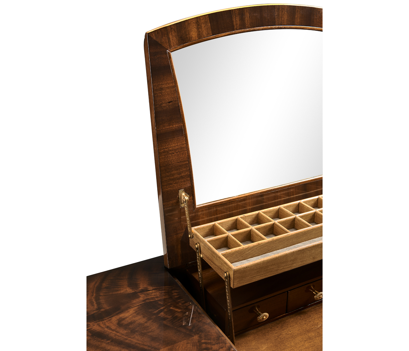 Dressing table with gilt carved detailling