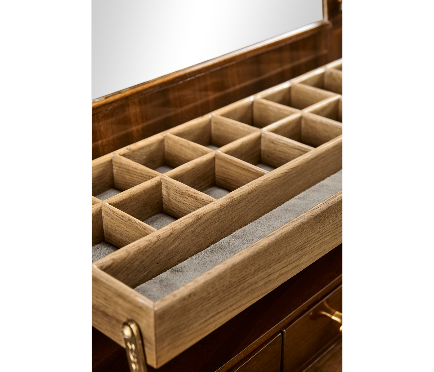 Dressing table with gilt carved detailling