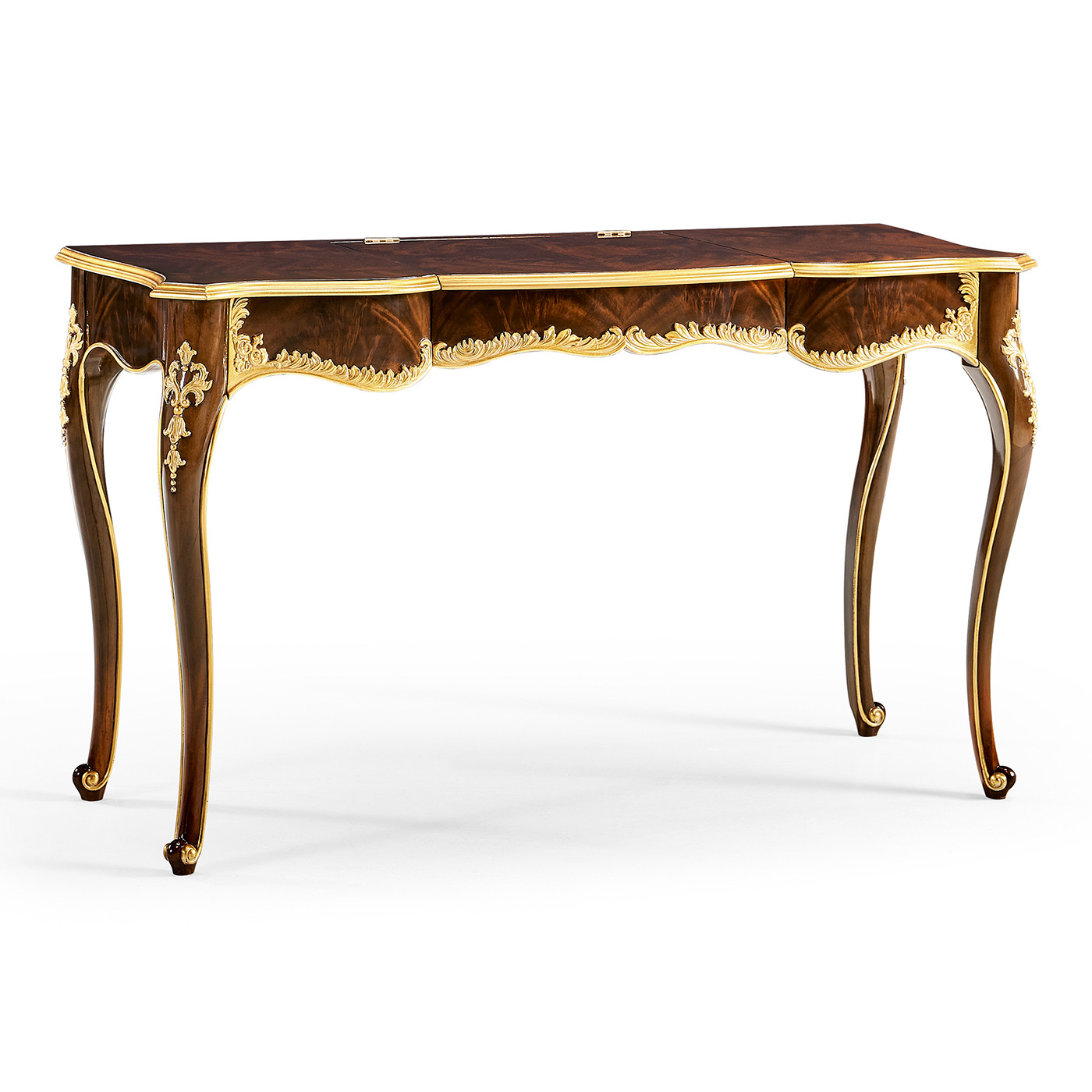 Dressing table with gilt carved detailling