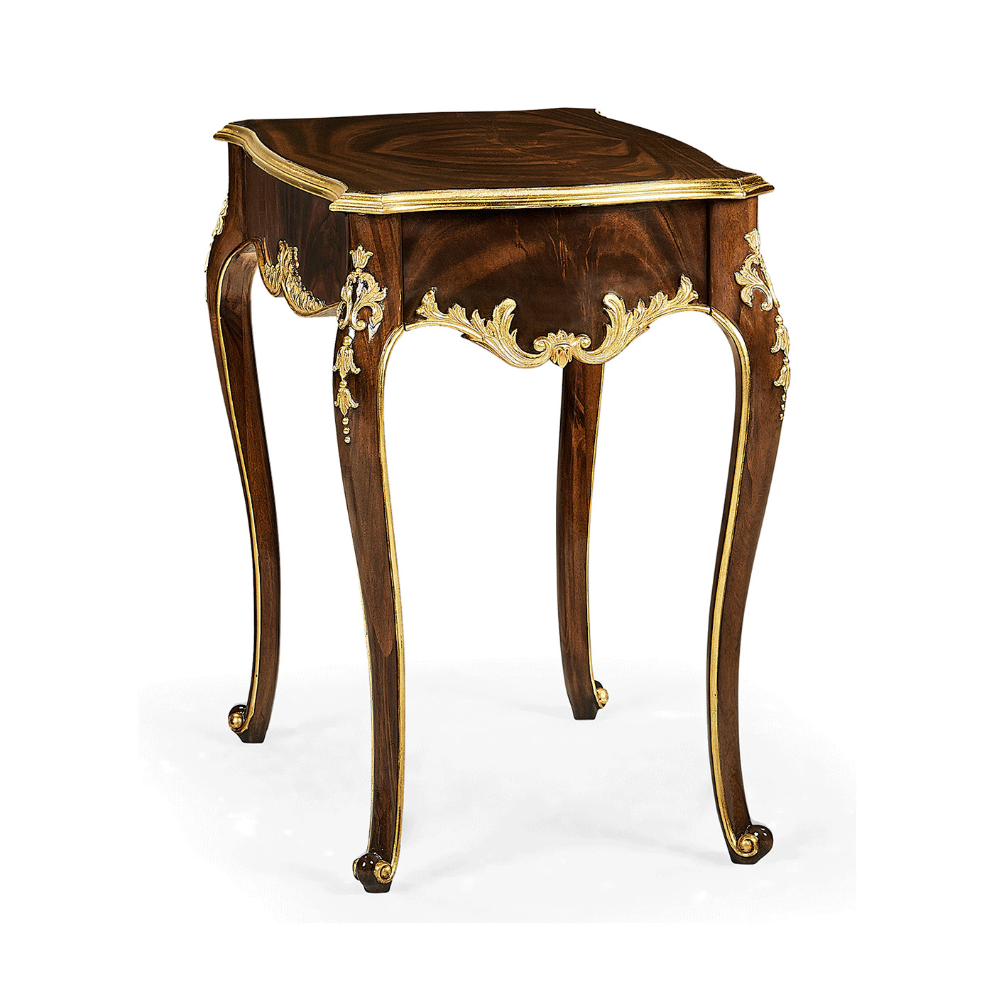 End table with gilt carved detailling