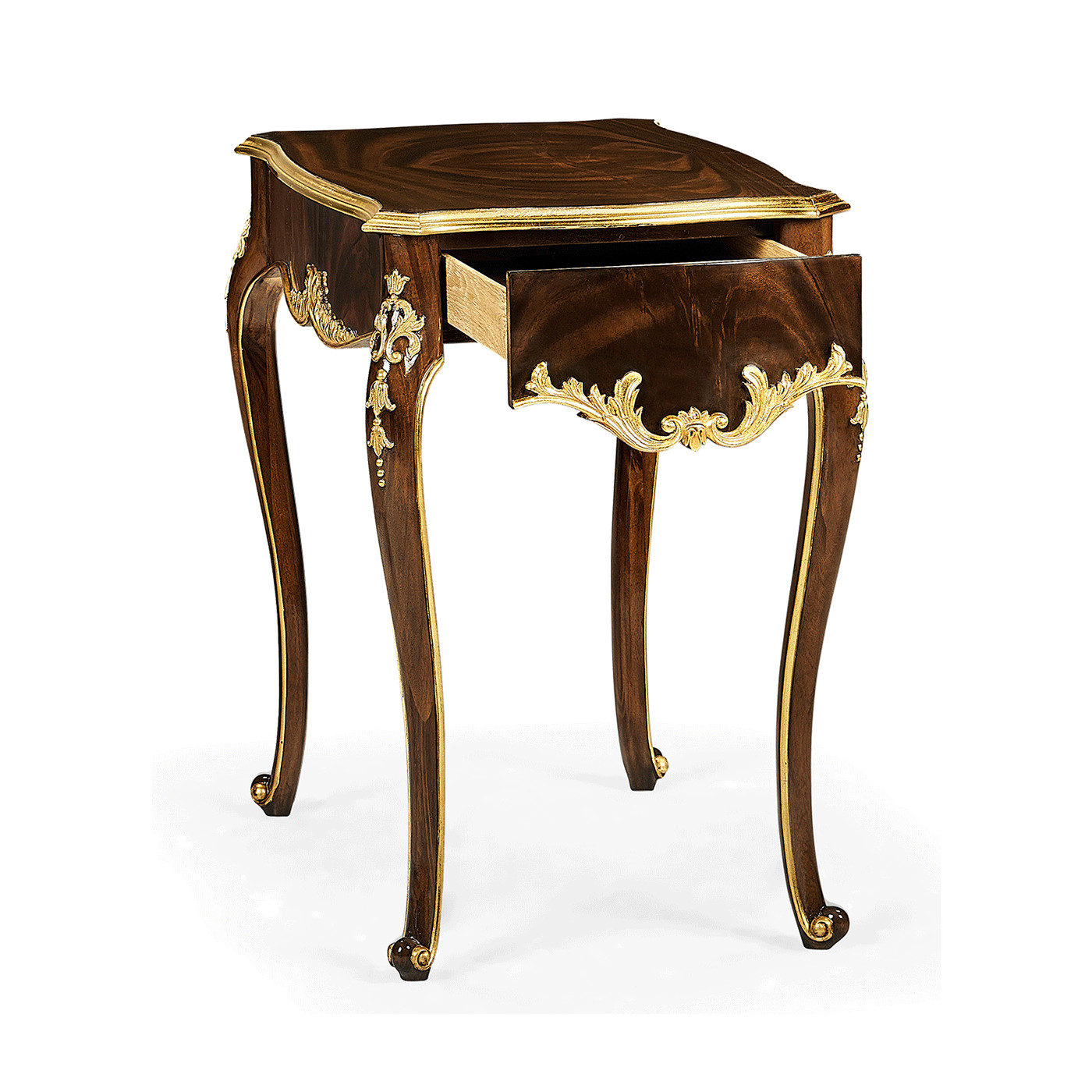 End table with gilt carved detailling