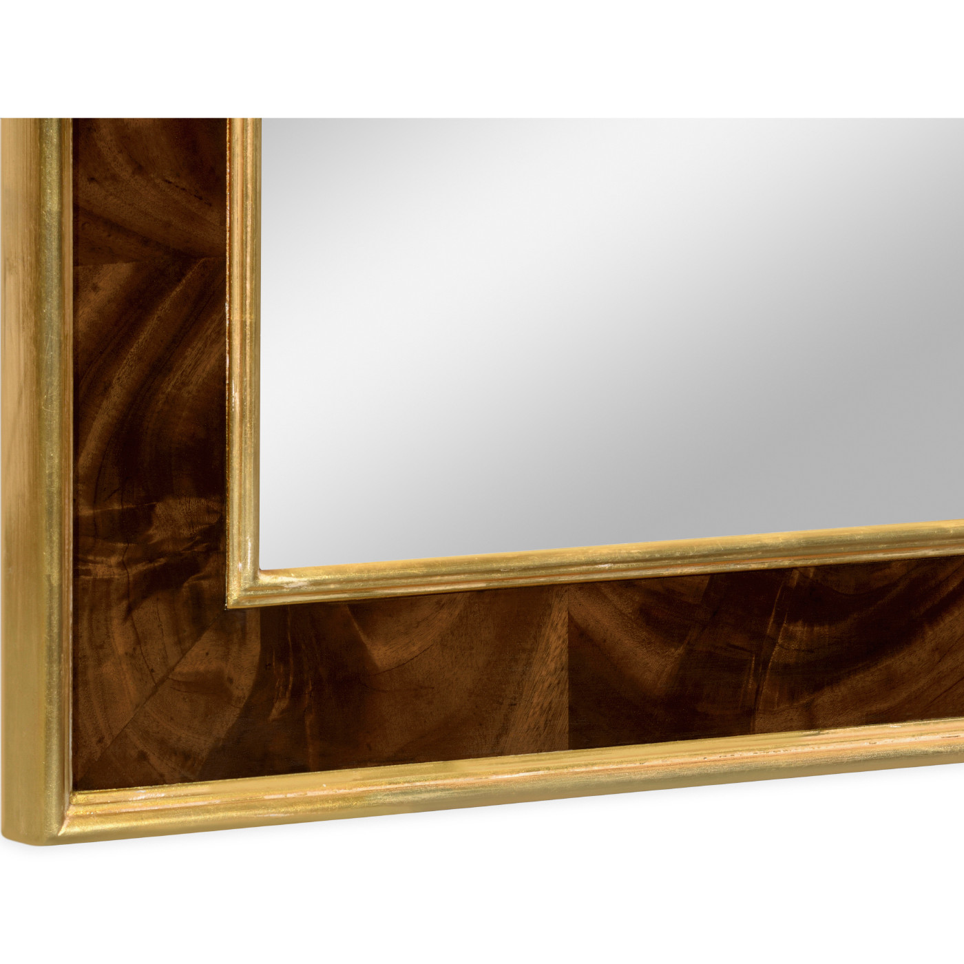 Standing mirror with gilt carved detailling