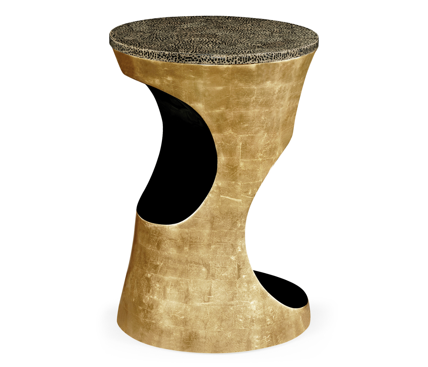 Emperor Gold Round Cut-Out Lamp Table