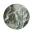 Round Faux Black & Grey Marble Cut-Out Lamp Table