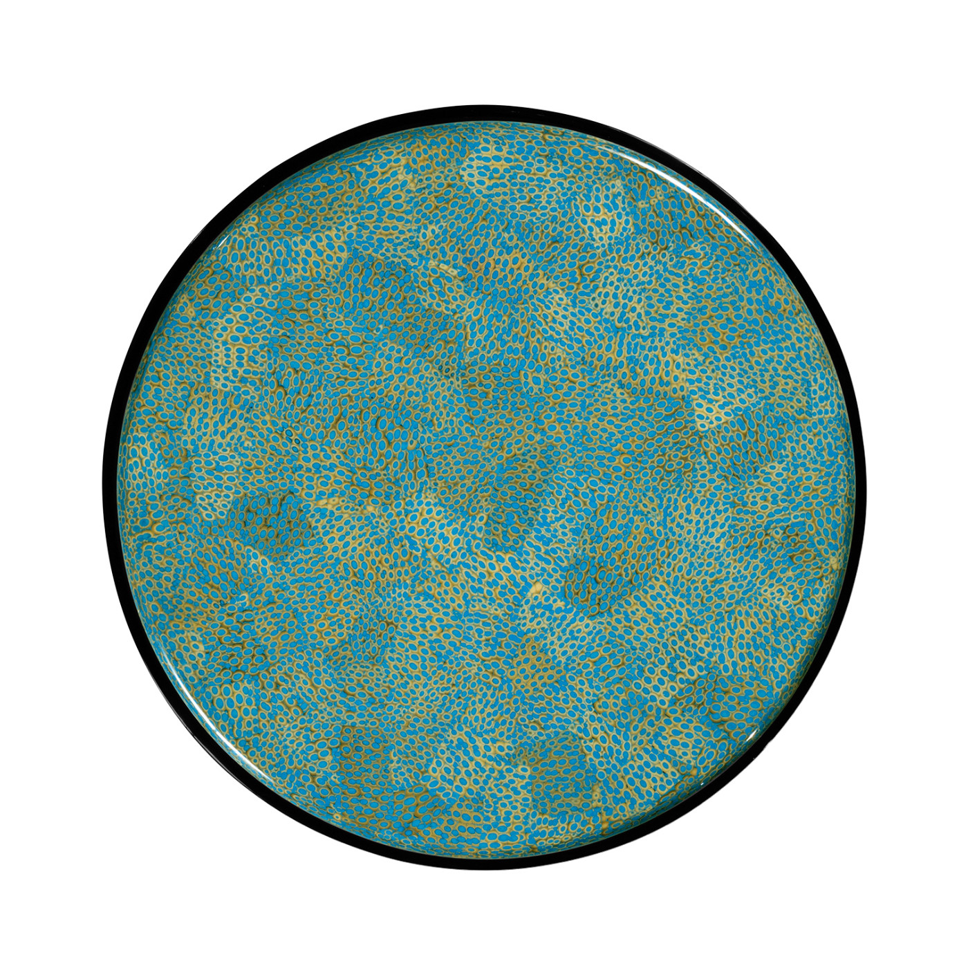 Smoky Black Side Table with Reversible Top