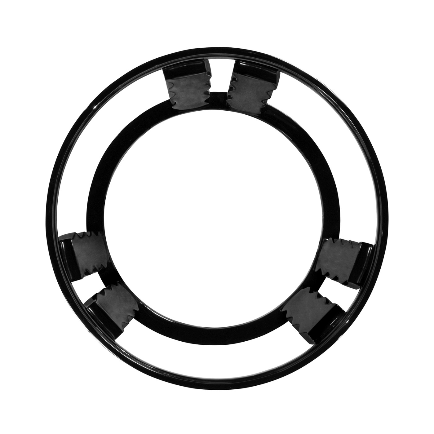 Smoky Black Side Table with Reversible Top