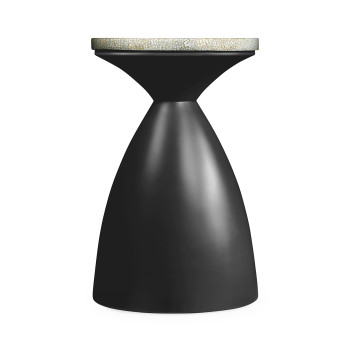 Round Charcoal & Eggshell Wine Table