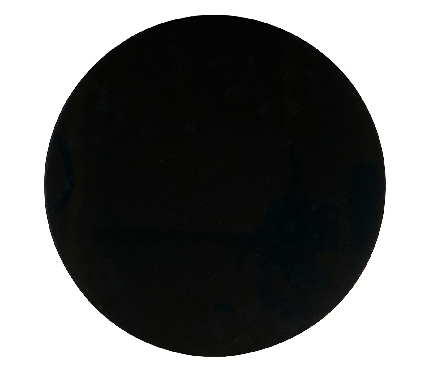 Round Leopardskin & Black Wine Table