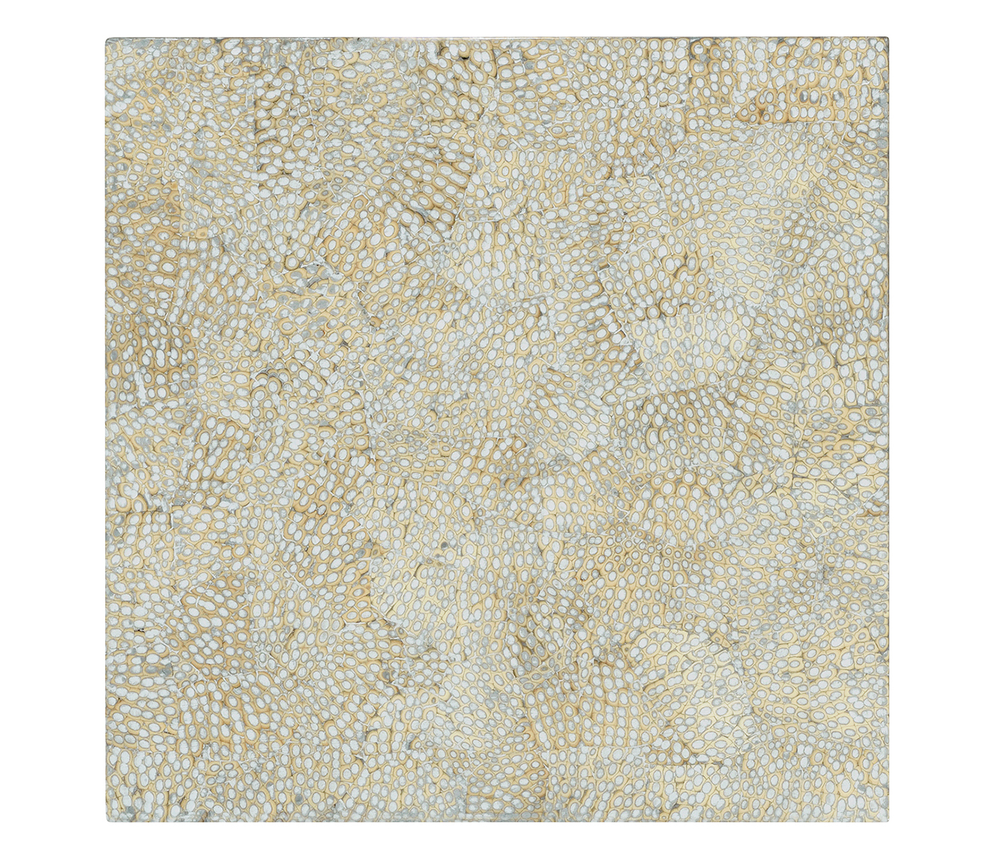 Square Circular Cut-Out Eggshell Stool