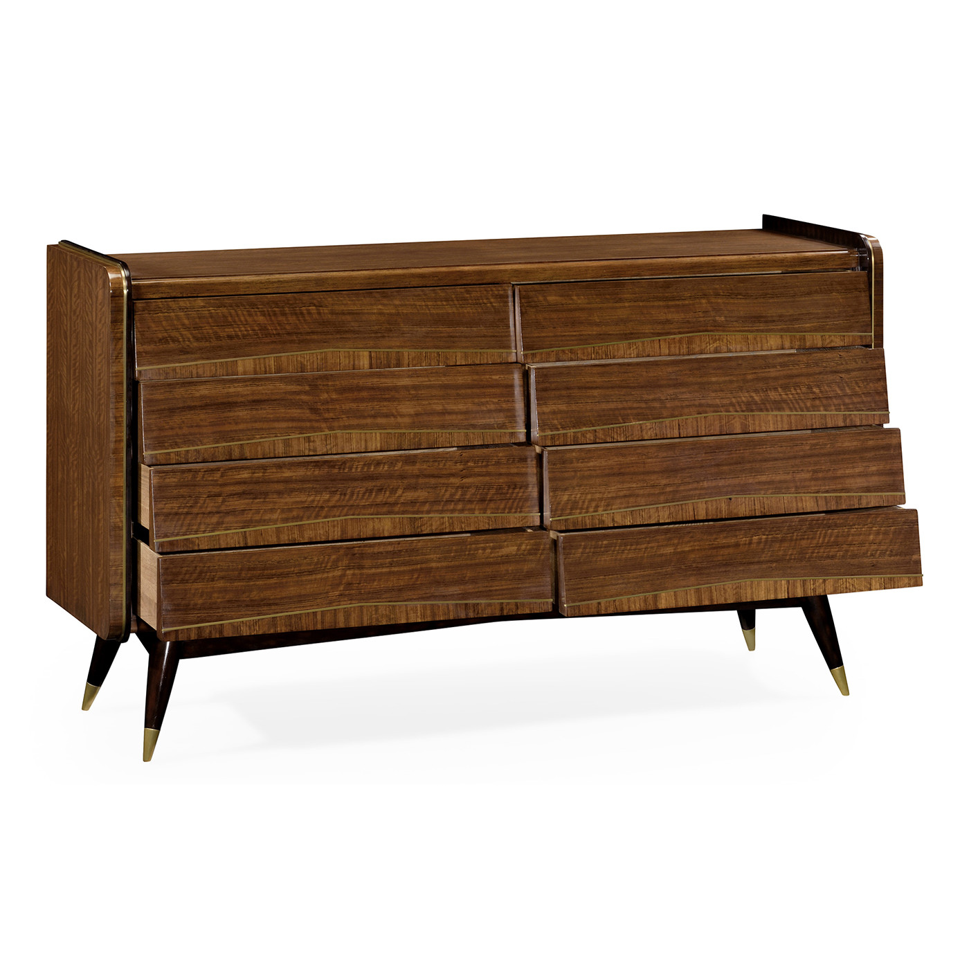 Hyedua Mid-Century Eight-Drawer Dresser