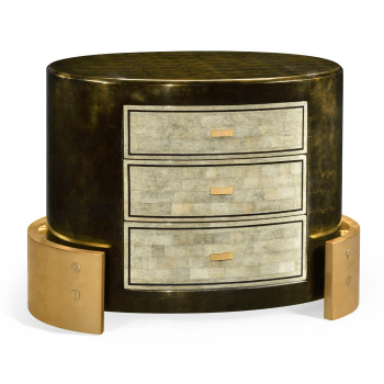 Small oval chest of drawers