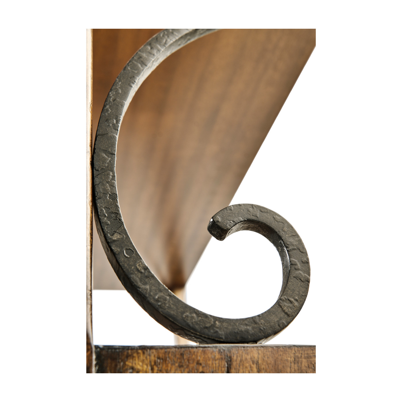 Four-Tier Étagère in Rustic Walnut