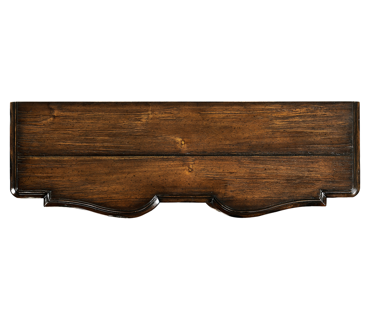 Two-Tier Étagère in Rustic Walnut