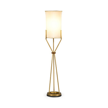Circular Brass Floor Lamp
