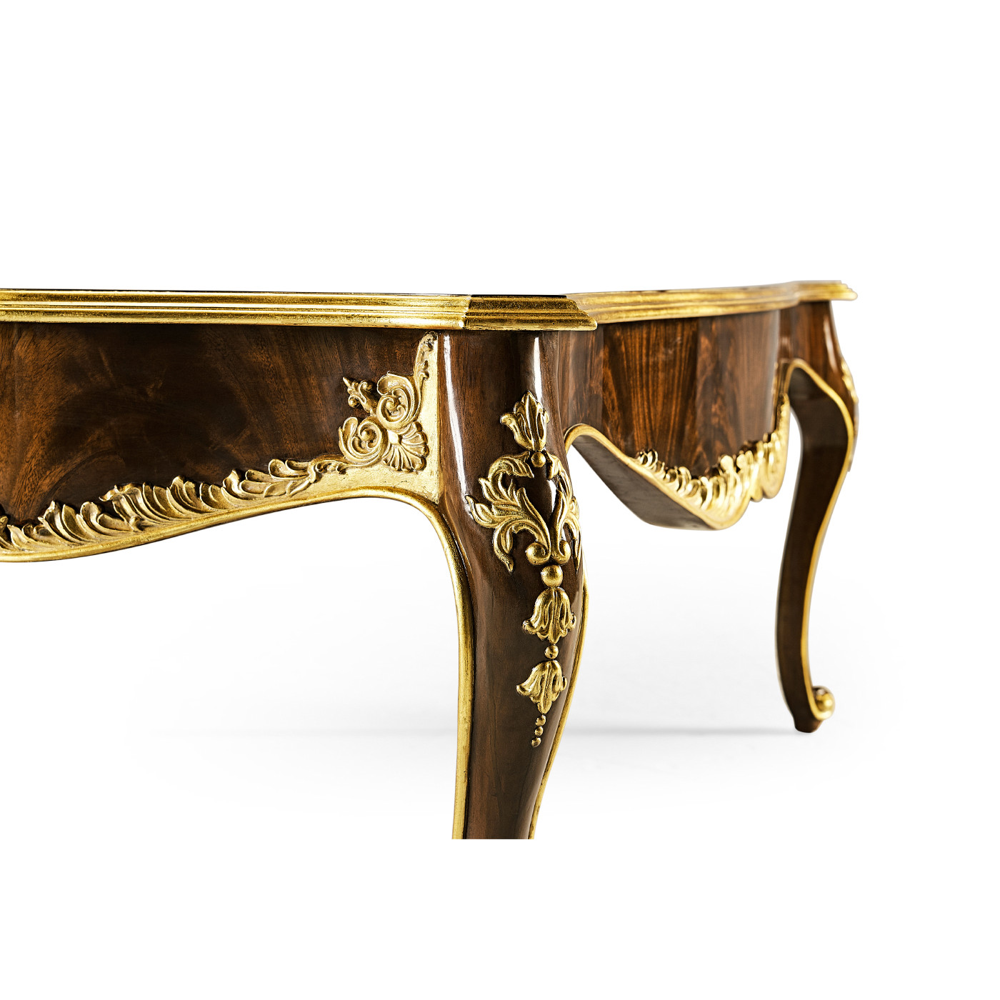Coffee table with gilt carved detailling