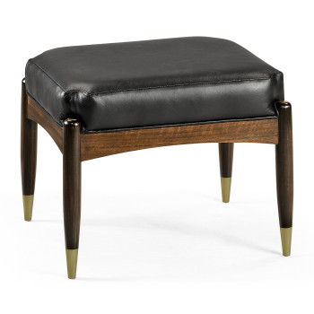 Contemporary Hyedua & Ebonised Stool