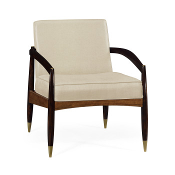 Contemporary Hyedua & Ebonised Occasional Chair