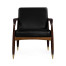 Contemporary Hyedua & Ebonised Occasional Chair
