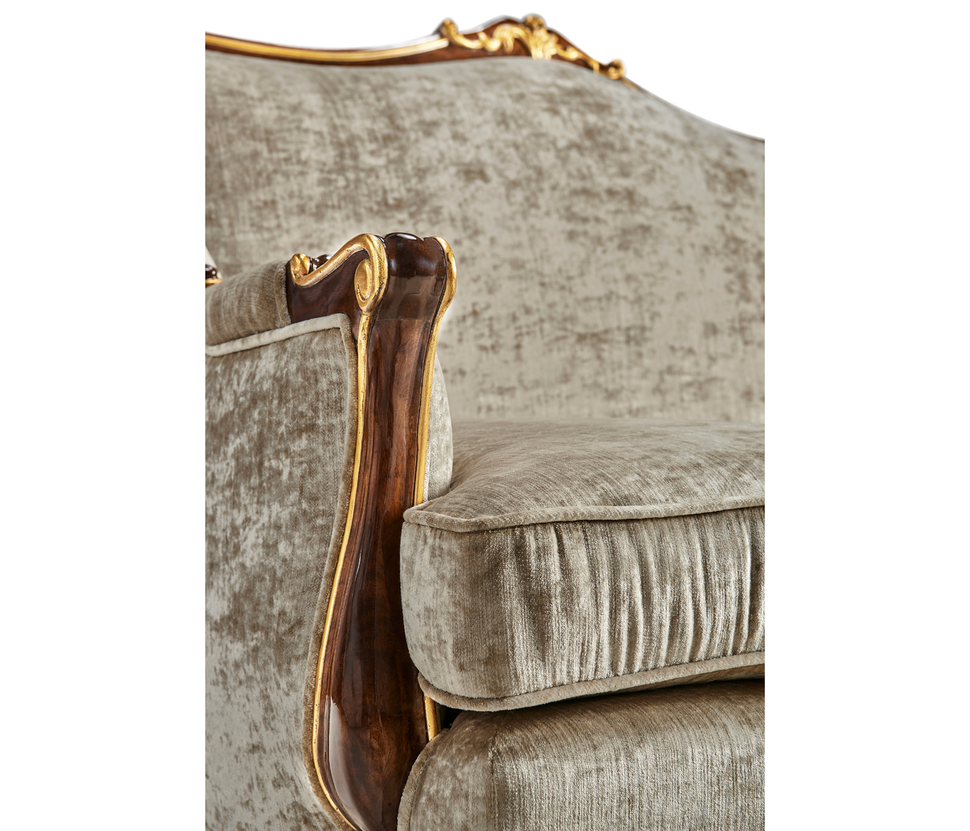 Bergère Two Seater Sofa with Gilded Carving