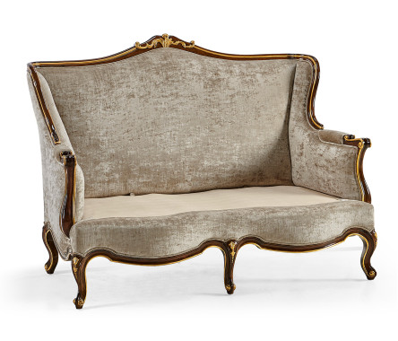 Bergère Two Seater Sofa with Gilded Carving