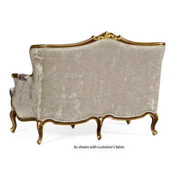 Bergère Two Seater Sofa with Gilded Carving