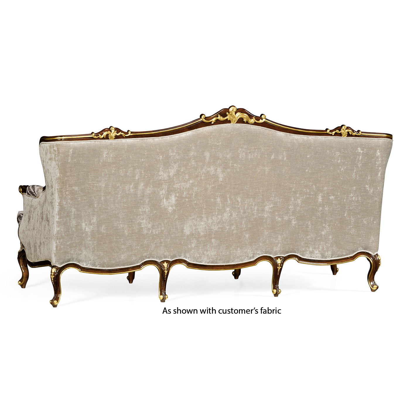 Bergère Three Seater Sofa with Gilded Carving