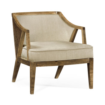 Langkawa Oak & Rattan Occasional Chair