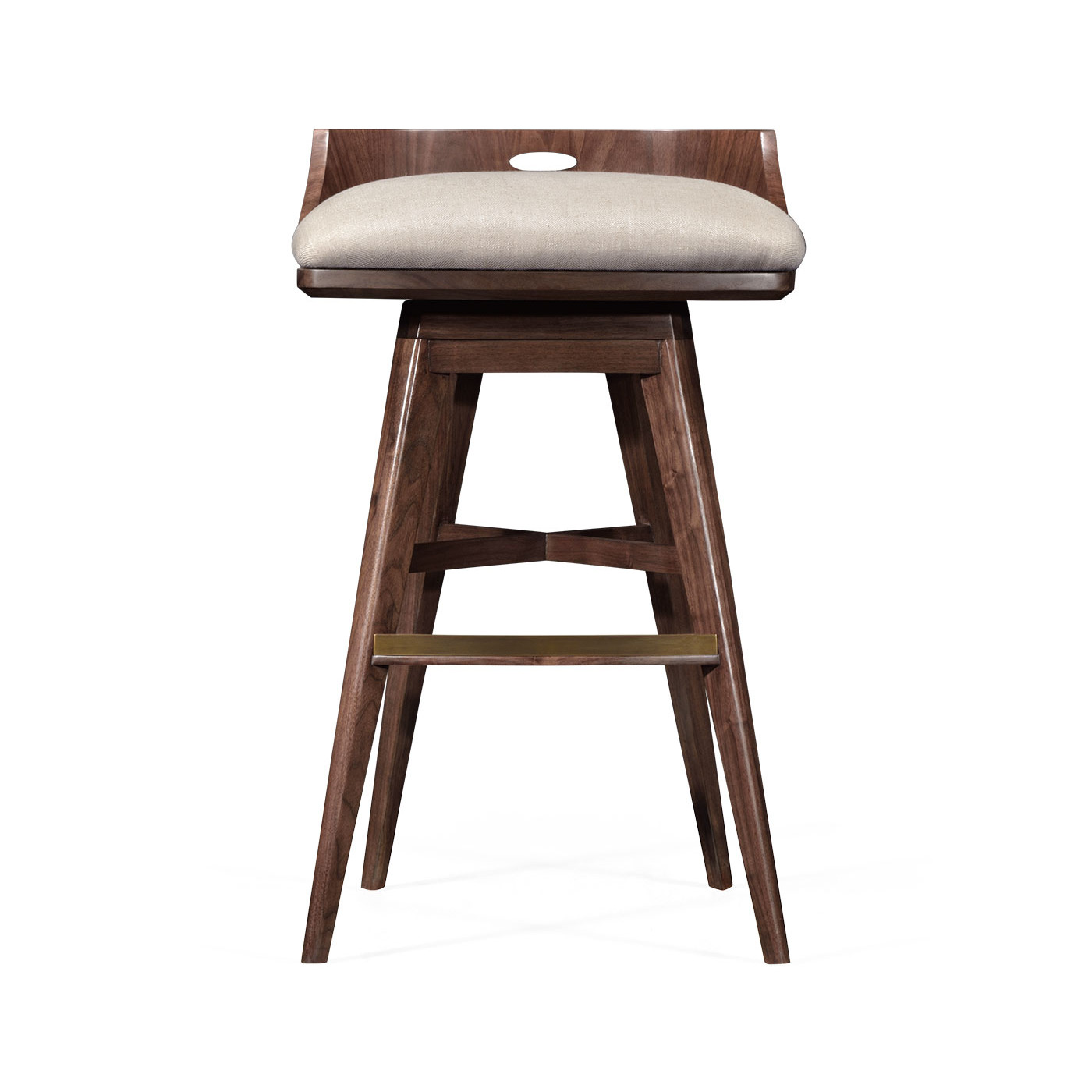 Langkawi Natural Walnut Bar Stool