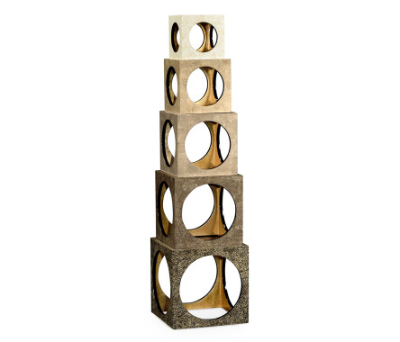 Eggshell Cube Nesting Tables
