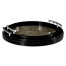 Duo Circular Black Eggshell Tray