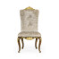 Dining Side Chair with Gilt Carved Detailing