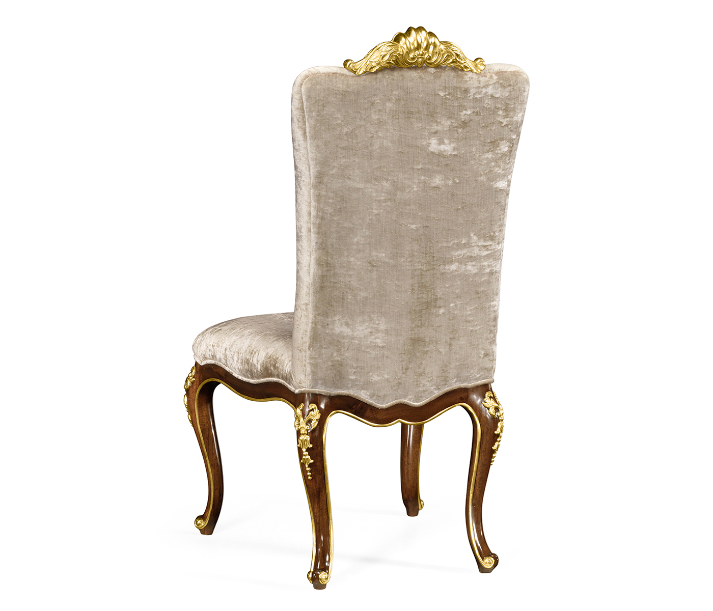 Dining Side Chair with Gilt Carved Detailing