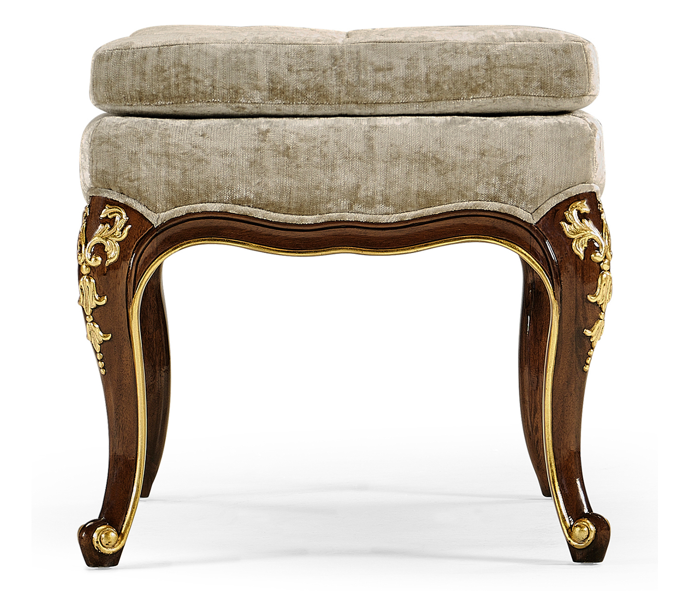 Dressing Stool with Gilt Carved Detailing